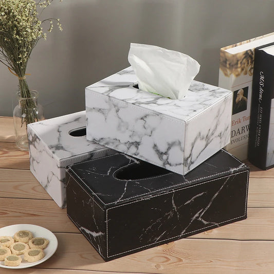 HomeJay Marble Tissue Box