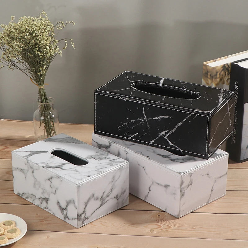 HomeJay Marble Tissue Box